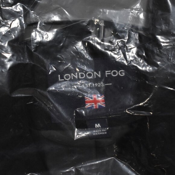 LONDON FOG Womens Double Breasted Peacoat with Scarf Black Size Medium NEW - Picture 11 of 11